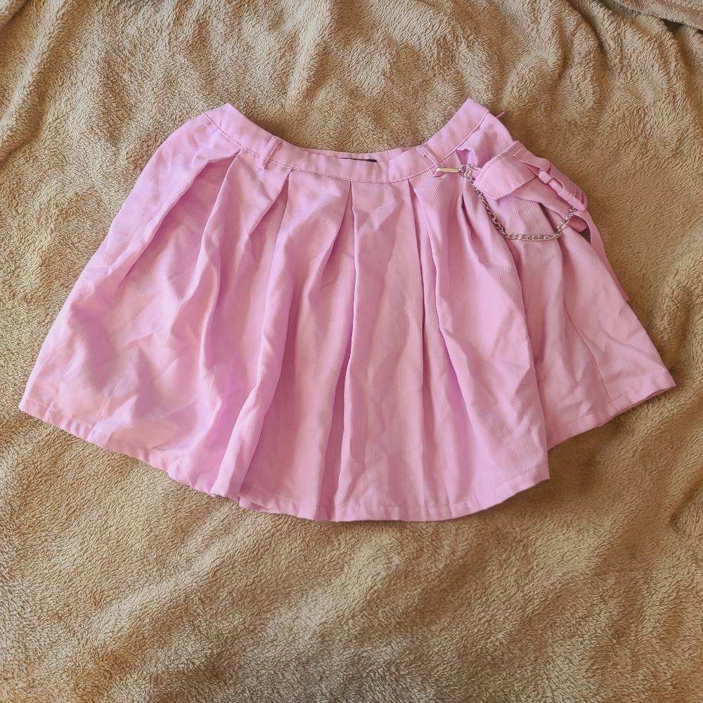 Pastel Pink Hot Topic Pleated Skirt